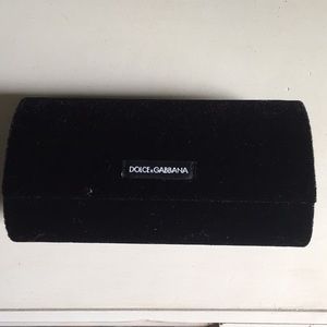 Dolce&Gabbana black velvet eyeglass case